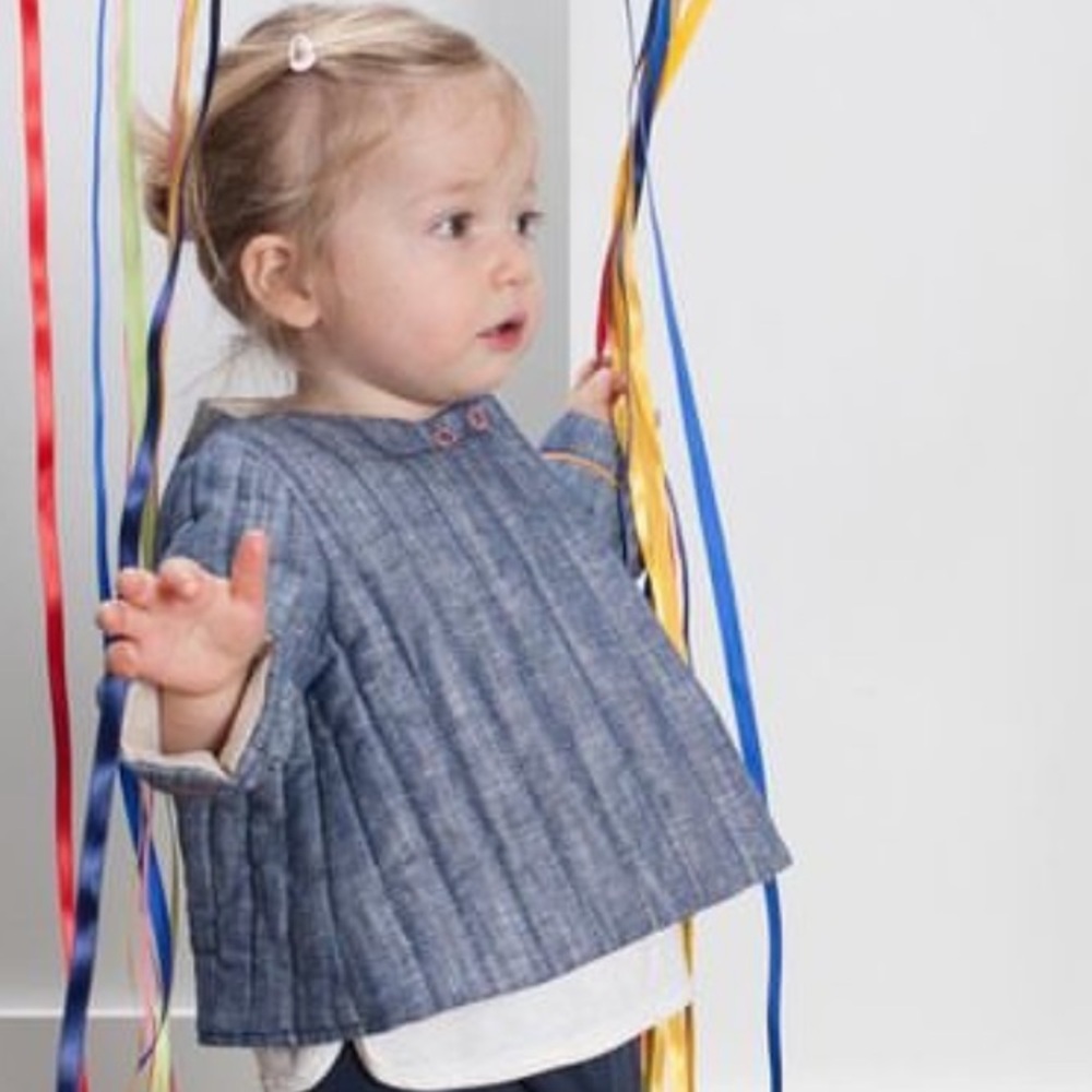 Maison Frida Baby jacket denim - Picture 3 of 5
